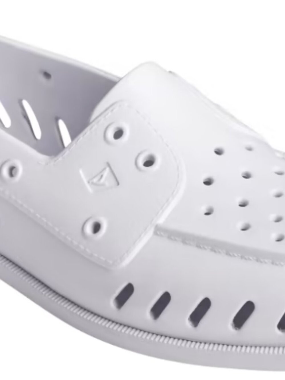 Sperry White Women's Perforated Slip-On Loafers Boat Shoes Women Size 6 NWOB